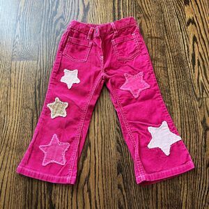 Mini Boden Hot Pink Corduroy Trousers With Star Appliques (2-3Y)